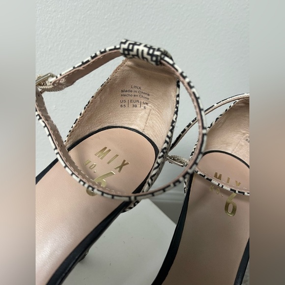 Mix No.6 Lina Women’s Black Faux Leather Ankle Strap High Heel Size 8.5 - Picture 4 of 9